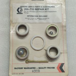 GRACO 206-733 REPAIR KIT FOR 30:1 PRESIDENT AND VISCOUNT 3000 DISPLACEMENT PUMPS